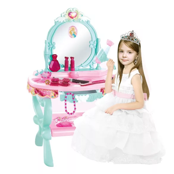 Play Vanity Table 32 Pieces, Blue-Pink