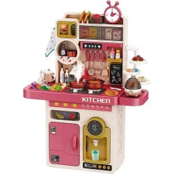Play Kitchen 89-Piece with Water Dispenser