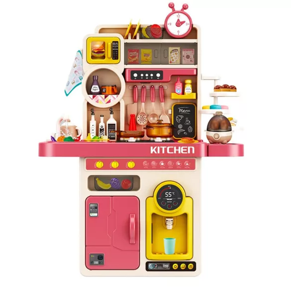 Play Kitchen 89-Piece with Water Dispenser