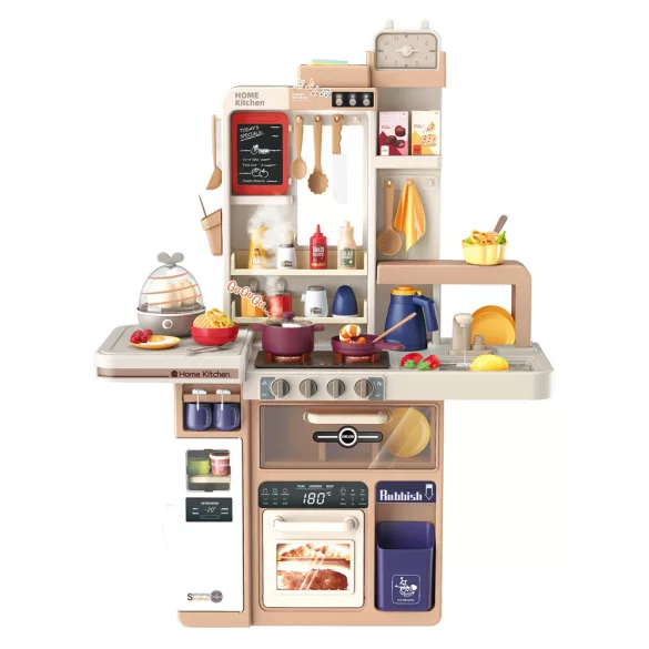 Play Kitchen 72 Pieces, Brown