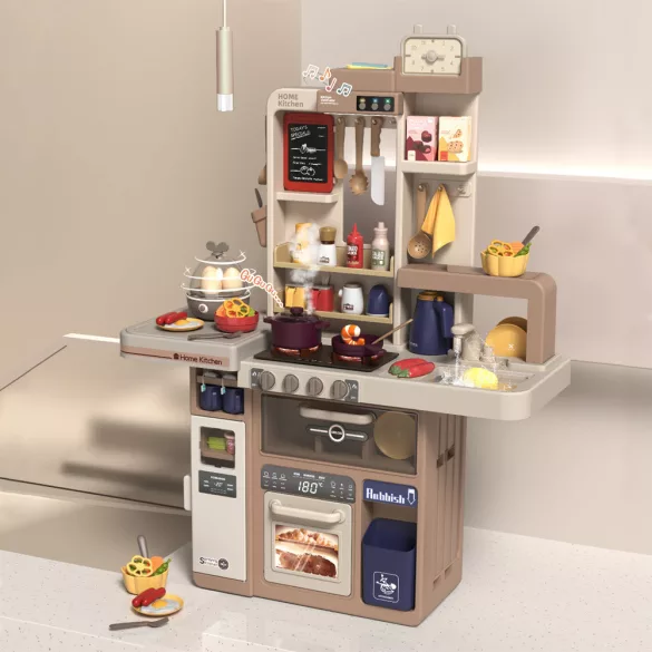 Play Kitchen 72 Pieces, Brown