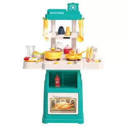 47-Piece Play Kitchen, Light Blue
