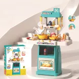 47-Piece Play Kitchen, Light Blue