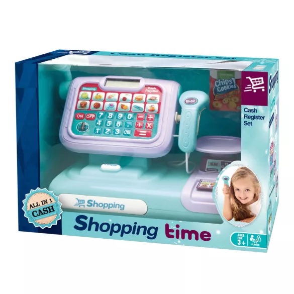 Toy Cash Register, Blue-Purple