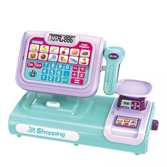 Toy Cash Register, Blue-Purple