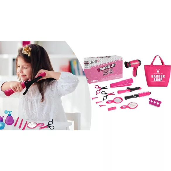 Beauty Play Set with Shoulder Bag, 17 Pieces