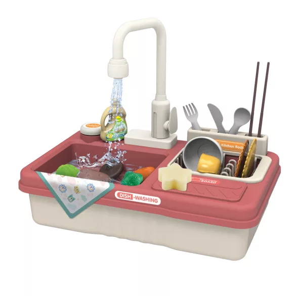 Play Sink 23-Piece Set, Pink
