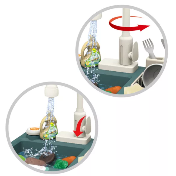 Play Sink 23-Piece Set, Blue