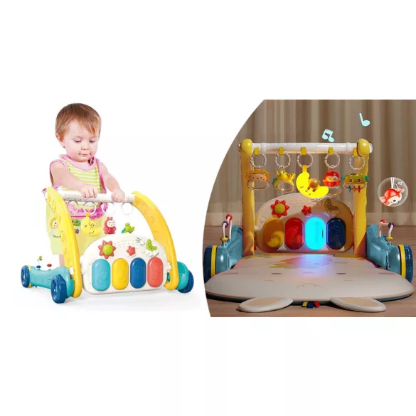2-in-1 Walker and Piano Play Mat