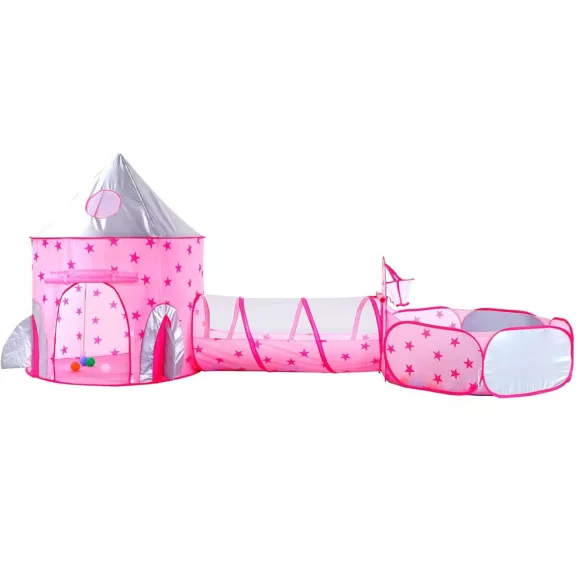 3-in-1 Play Tent, Pink
