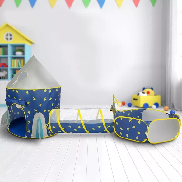 3-in-1 Play Tent, Blue