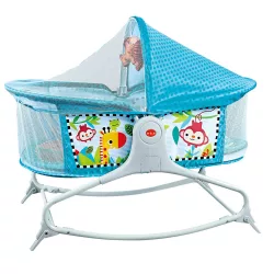 Baby Bed with Music and Vibration Function, Blue