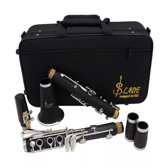 B clarinet with accessories in a shoulder bag