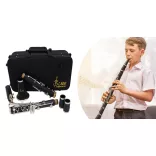 B clarinet with accessories in a shoulder bag