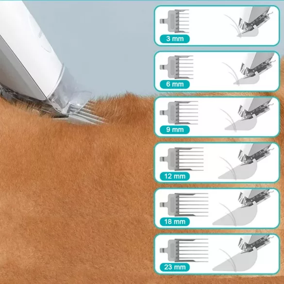 Pet Grooming Kit with Vacuum Container and Accessories