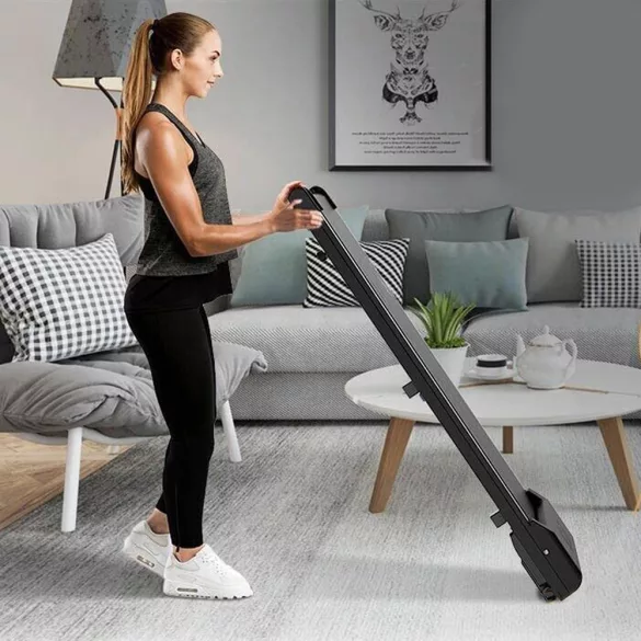 Under-desk walking pad with remote control