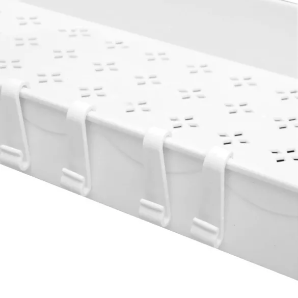 Under-sink 2-tier organizer rack 2pcs, white