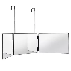 3-panel mirror with telescopic suspension