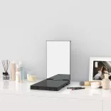 3-panel mirror with telescopic suspension