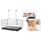 3-panel mirror with telescopic suspension