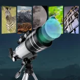 Hobby Astronomical Telescope with Smartphone Adapter and Tripod
