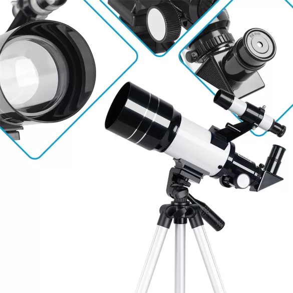 Hobby Astronomical Telescope with Smartphone Adapter and Tripod