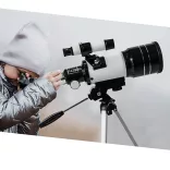Hobby Astronomical Telescope with Smartphone Adapter and Tripod
