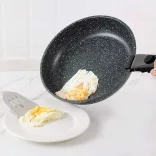 9-piece non-stick cookware set with detachable handles