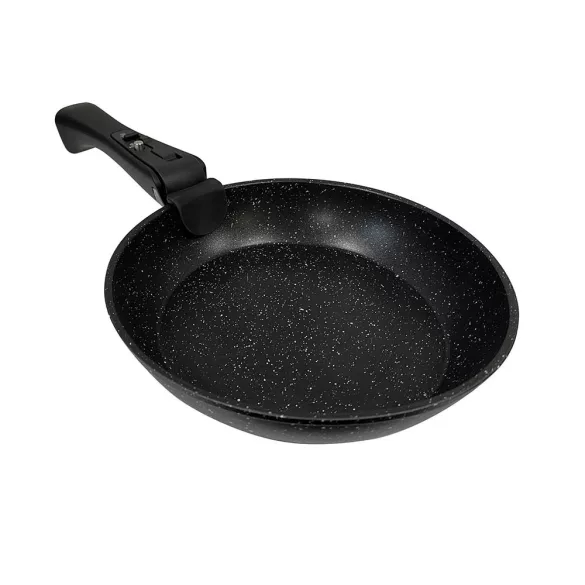 9-piece non-stick cookware set with detachable handles