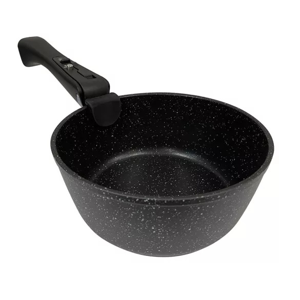 9-piece non-stick cookware set with detachable handles