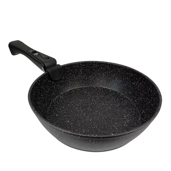 9-piece non-stick cookware set with detachable handles