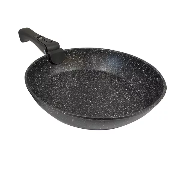 9-piece non-stick cookware set with detachable handles