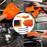 20-piece car cleaning and care kit for exterior and interior surfaces