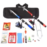 Beginner Fishing Gear Set with 2 Telescopic Rods and Accessories
