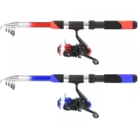 Beginner Fishing Gear Set with 2 Telescopic Rods and Accessories