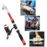 Beginner Fishing Gear Set with 2 Telescopic Rods and Accessories