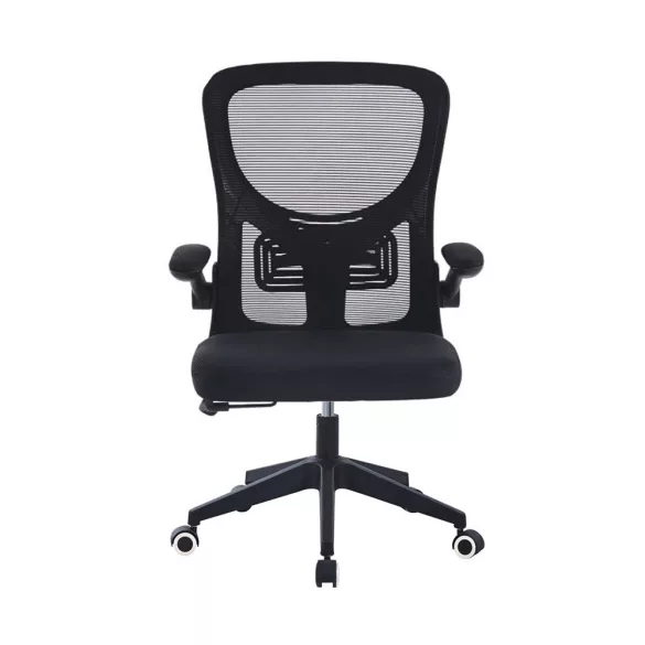 Ergonomic Office Chair with Flip-Up Armrests, Black