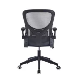 Ergonomic Office Chair with Flip-Up Armrests, Black