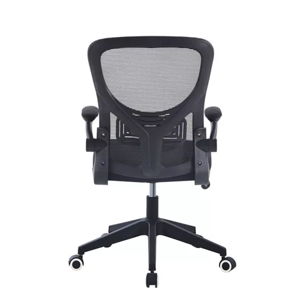 Ergonomic Office Chair with Flip-Up Armrests, Black