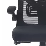 Ergonomic Office Chair with Flip-Up Armrests, Black