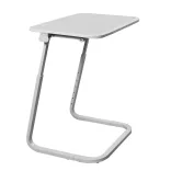 Adjustable Height Breakfast Table with Tablet Holder, Grey