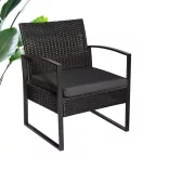 2-person outdoor furniture set with coffee table