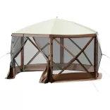 8-person waterproof camping tent with storage and mosquito net