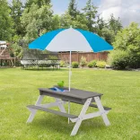 3-in-1 Kids Picnic Table with Umbrella