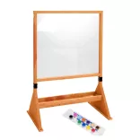 Double-sided outdoor and indoor plexiglass drawing board