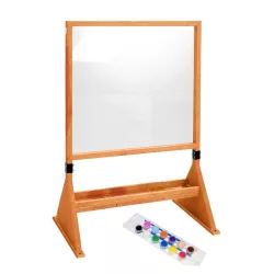 Double-sided outdoor and indoor plexiglass drawing board