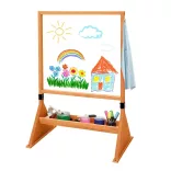 Double-sided outdoor and indoor plexiglass drawing board
