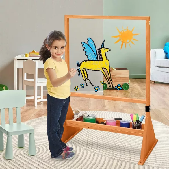 Double-sided outdoor and indoor plexiglass drawing board
