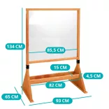 Double-sided outdoor and indoor plexiglass drawing board