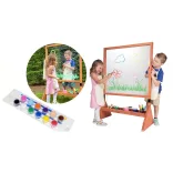 Double-sided outdoor and indoor plexiglass drawing board